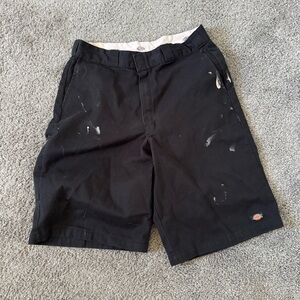 Dickies Men's Black Flat Front Shorts